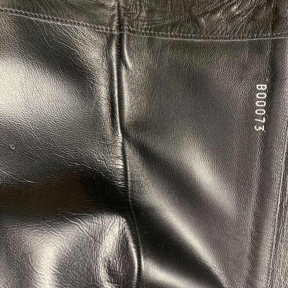 Louis Vuitton Black Patent Leather Knee High Heeled Boots EU 36.5 Square Toe - Picture 10 of 10